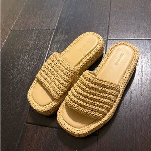 Open edit women platform sandals